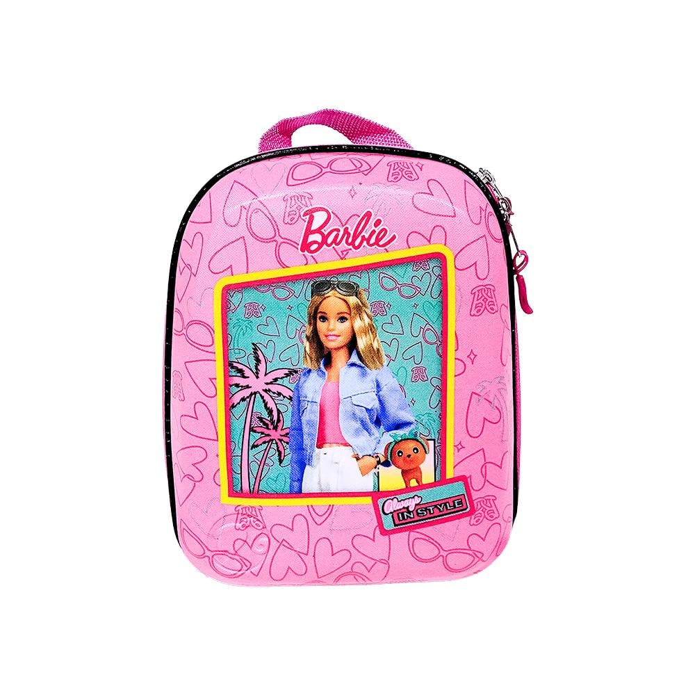 Mochila Pequena Maxtoy Barbie Boneca Rosa