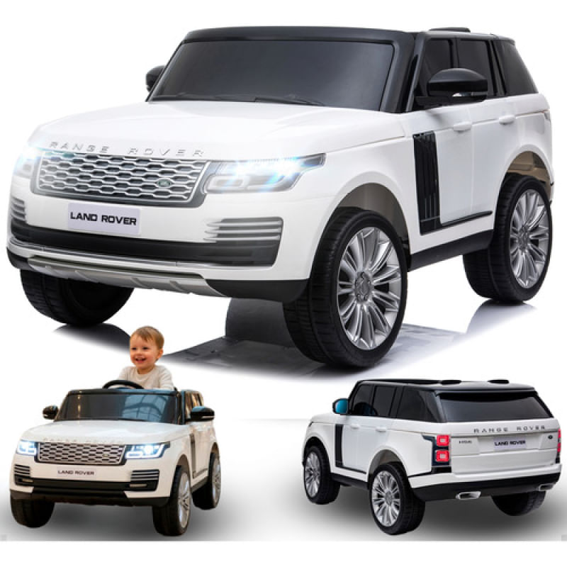 CARRO ELETRICO RANGE ROVER BRANCO 24V COM CONTROLE REMOTO