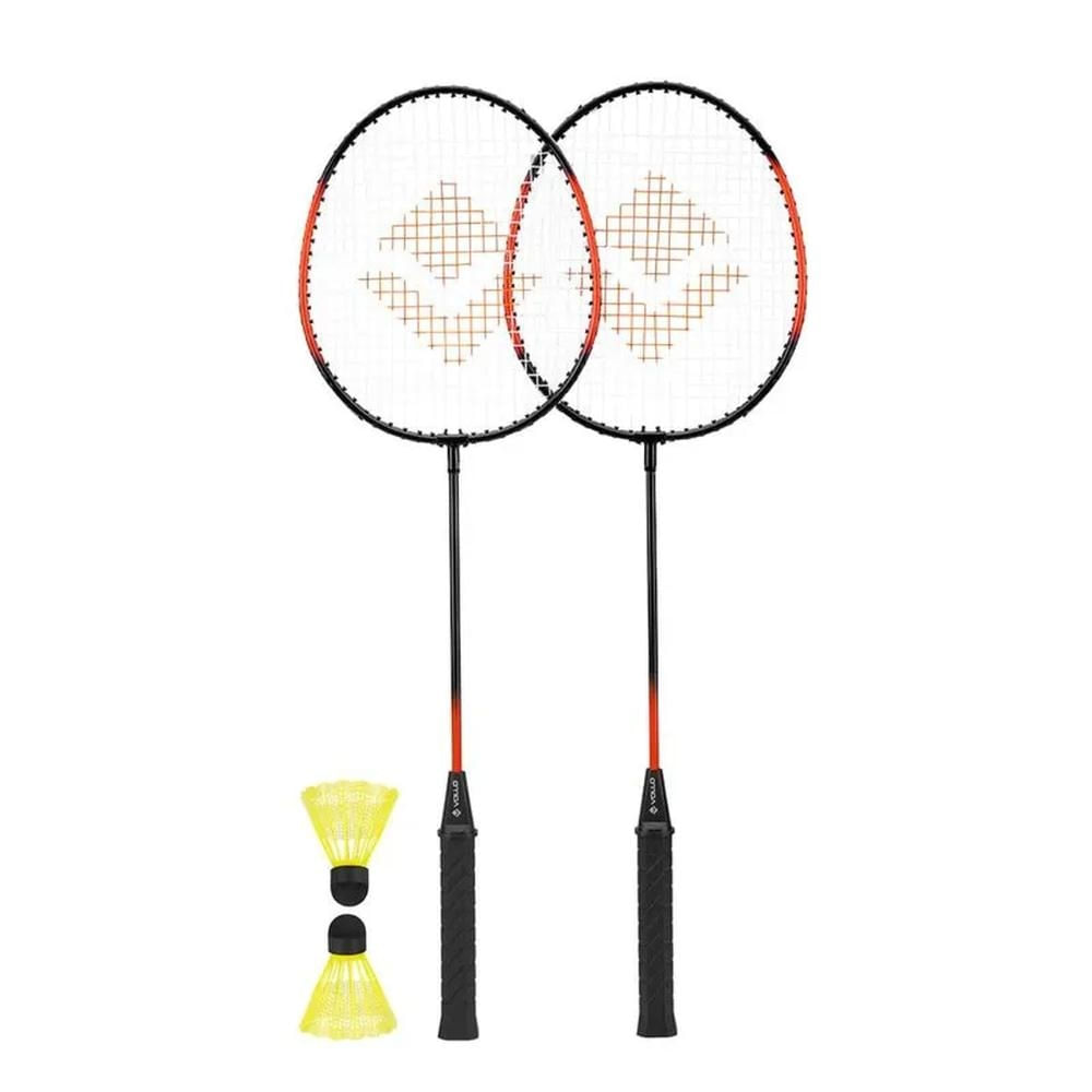 Kit Badminton Completo 2 Raquetes e 2 Petecas Vollo - VB003