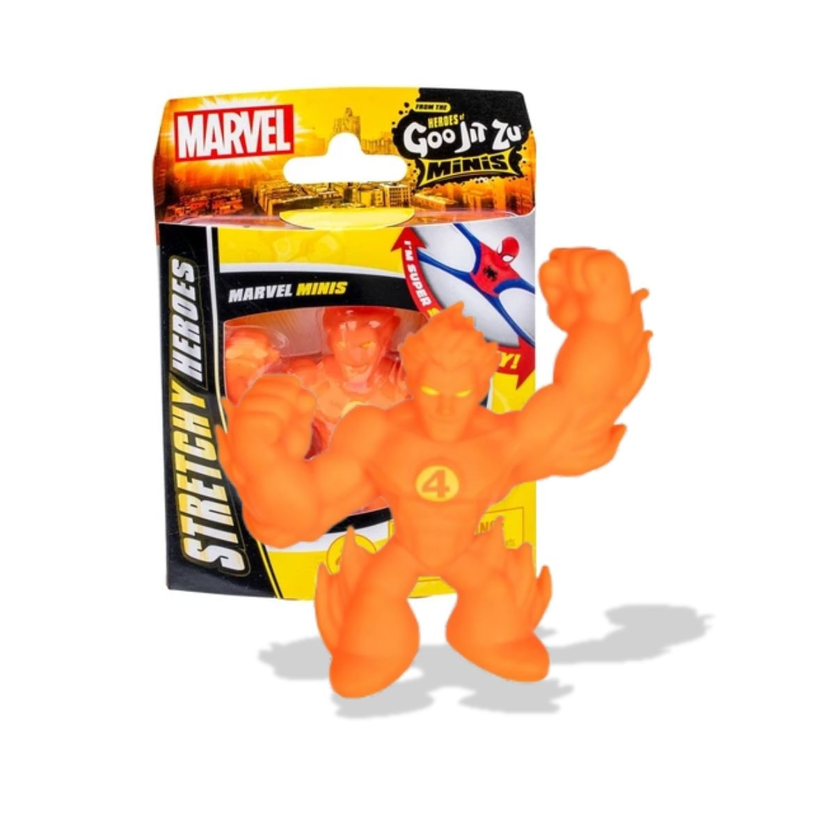 Goo jit Zu Marvel Quarteto fantástico Mini Tocha Humana 6cm