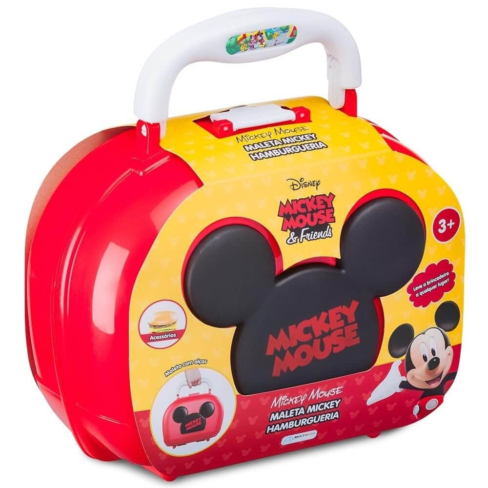 Maleta Mickey Hamburgueria Com 7 Acessórios - Multikids