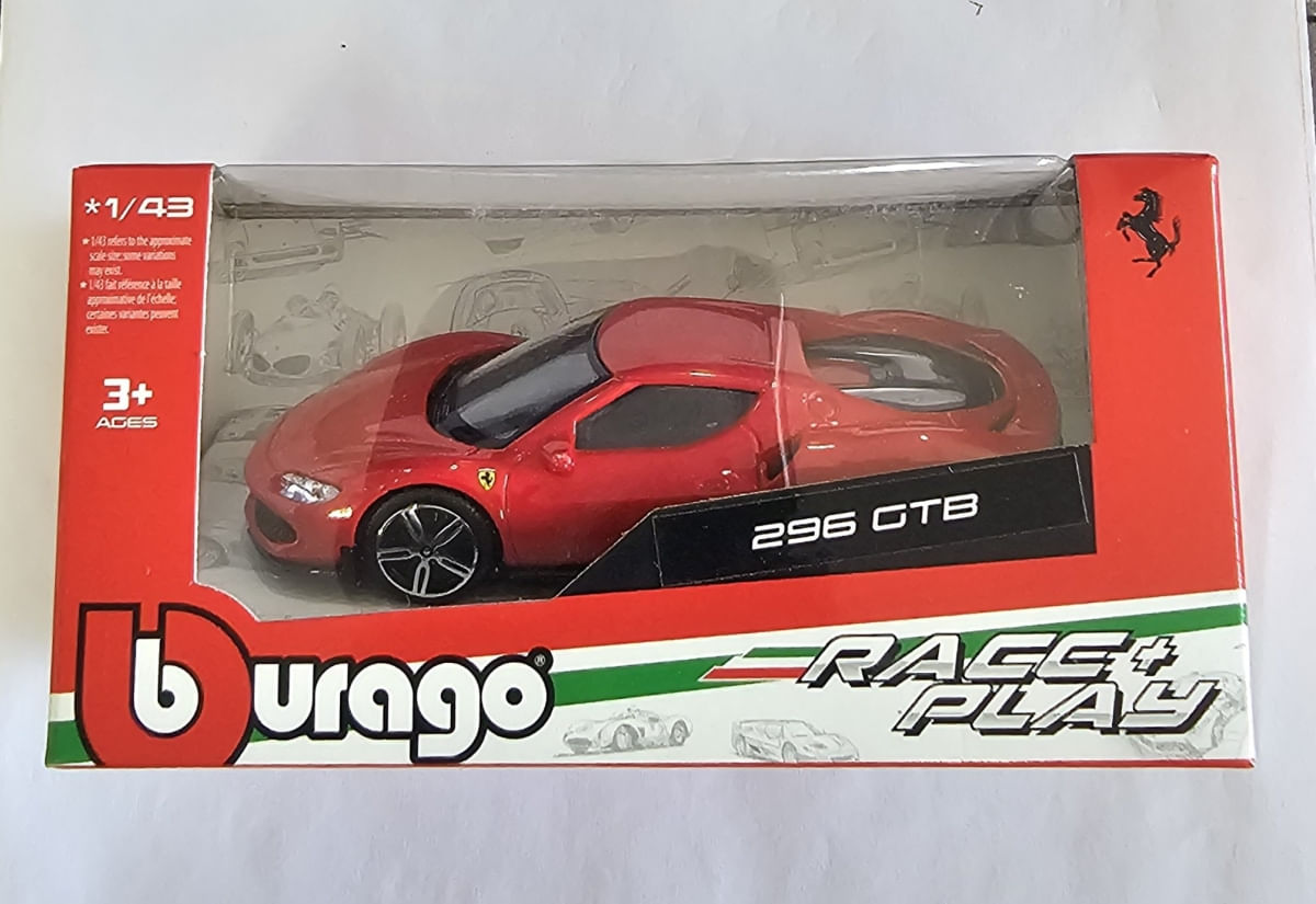 Burago Race - Ferrari 296 GTB Escala 1/43
