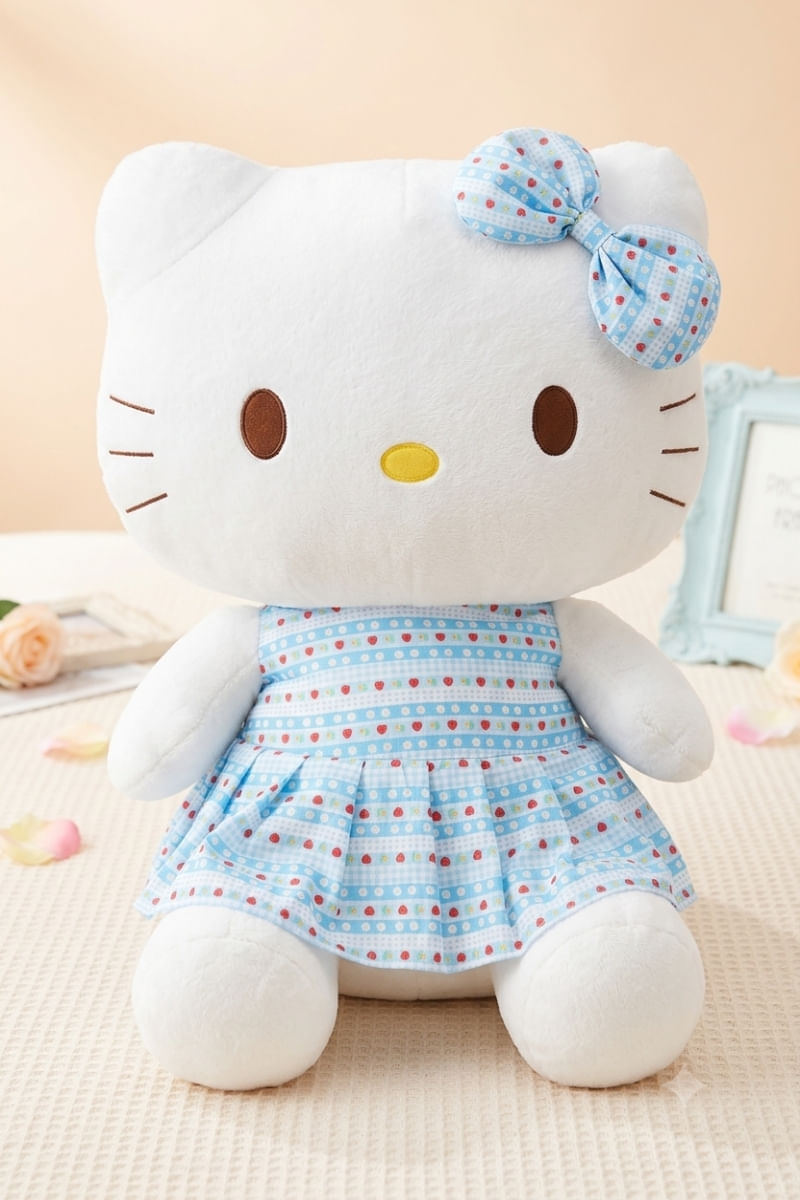 Pelúcia 85cm Big Hello Kitty Gigante Vestido Azul