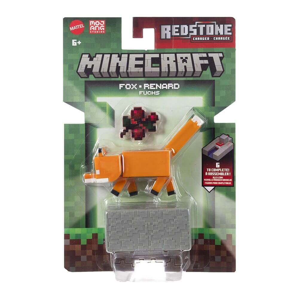 Boneco Minecraft Redstone 8cm - Raposa - Mattel GTP08/JJR89