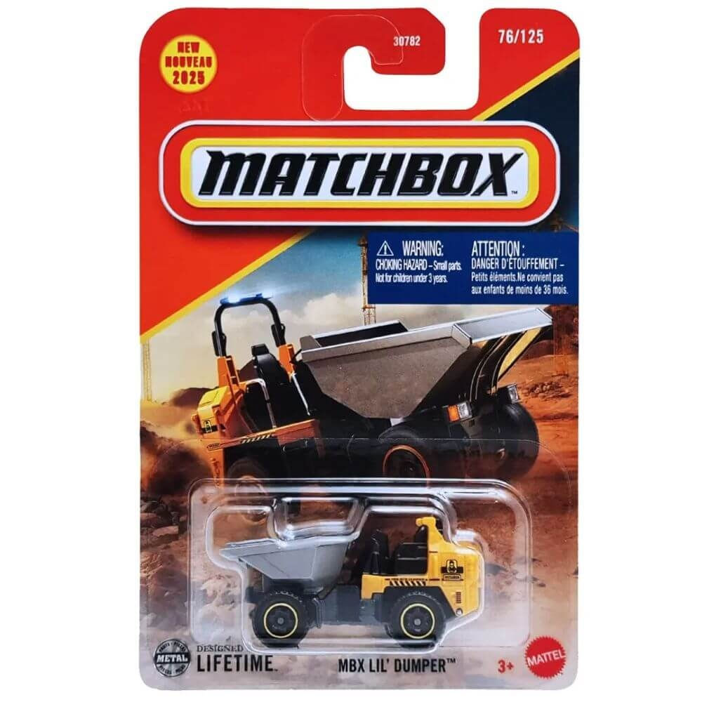 Carrinho Miniatura Matchbox 1:64 - MBX LIL' Dumper - Mattel JBN63