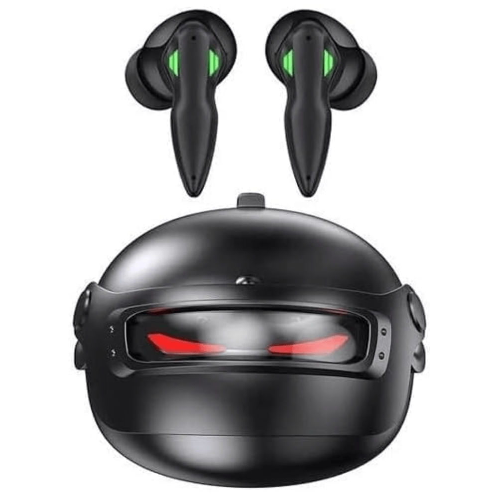 Fone Gamer TWS Bluetooth 5.3 Capacete LED 6 Hrs J-90 Pro