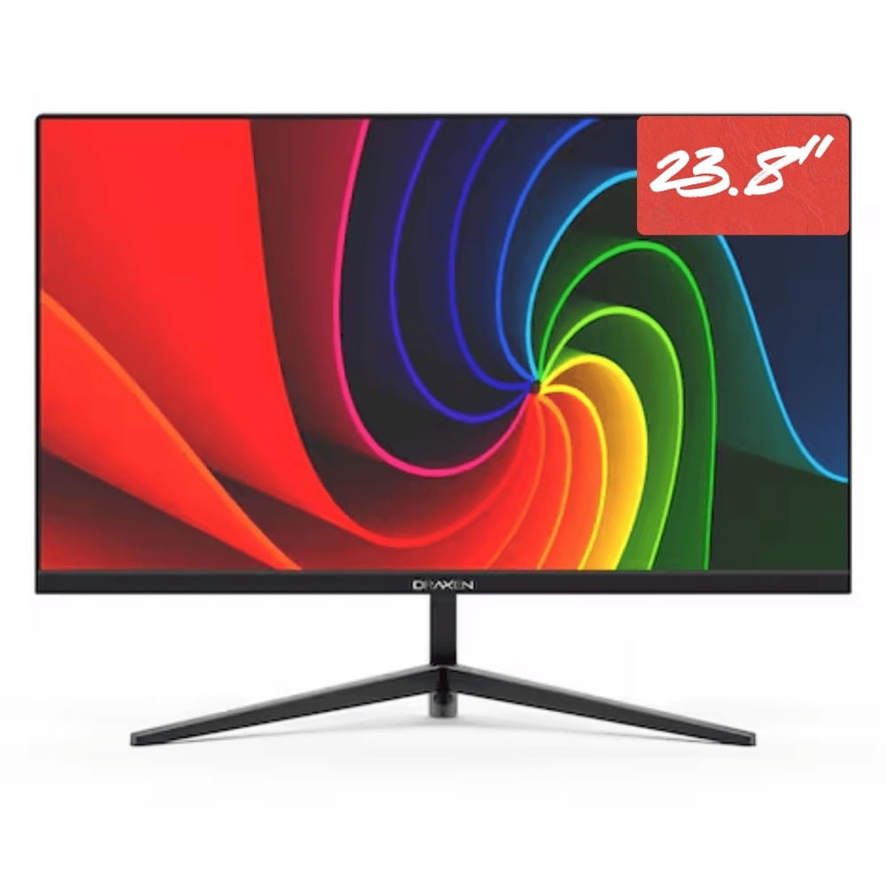 Monitor Draxen 23.8" Full Hd 180Hz Ips 1ms borderless Preto DM238CL10HDP/BK