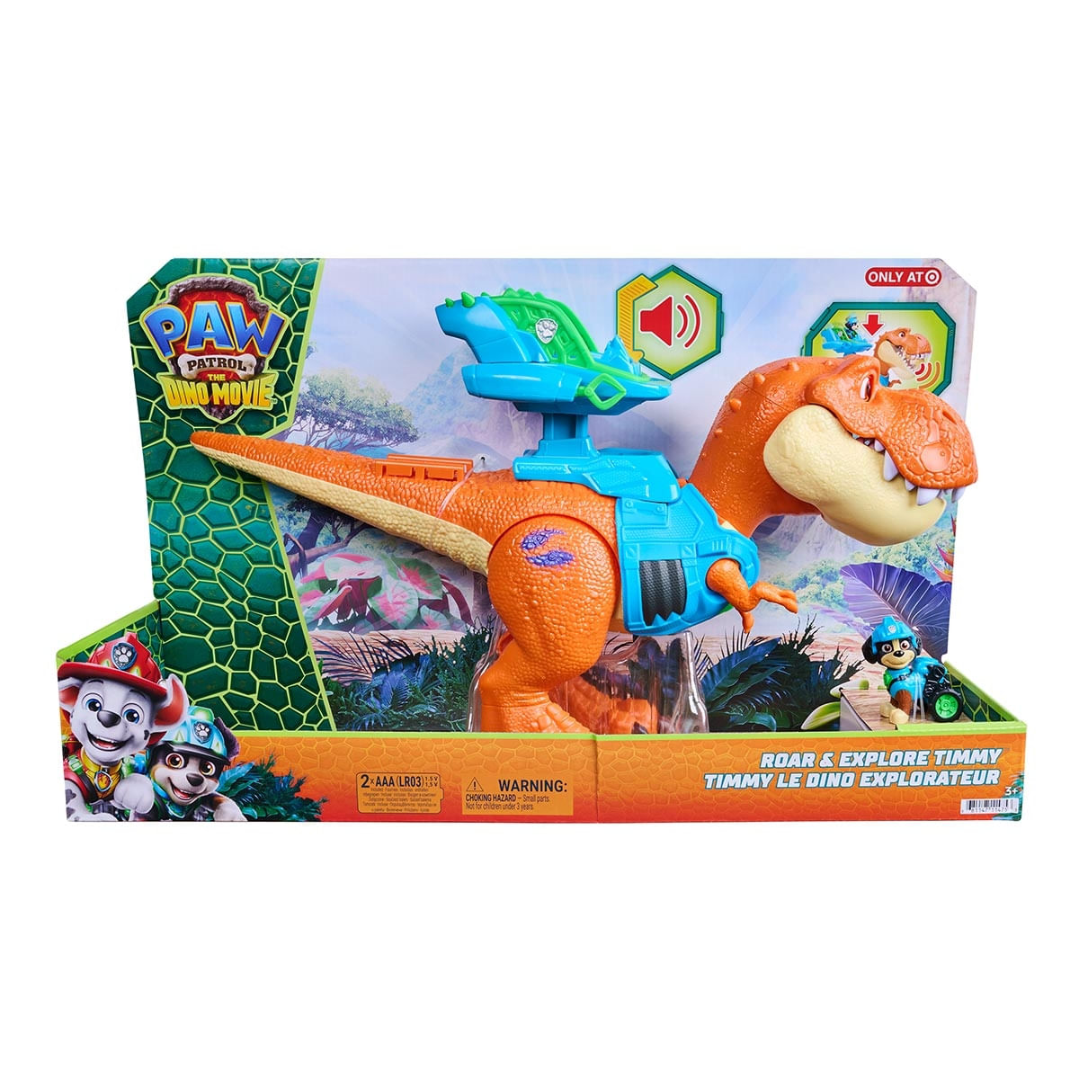 2 Bonecos Timmy e Rex - Patrulha Canina: Uma Aventura Dino