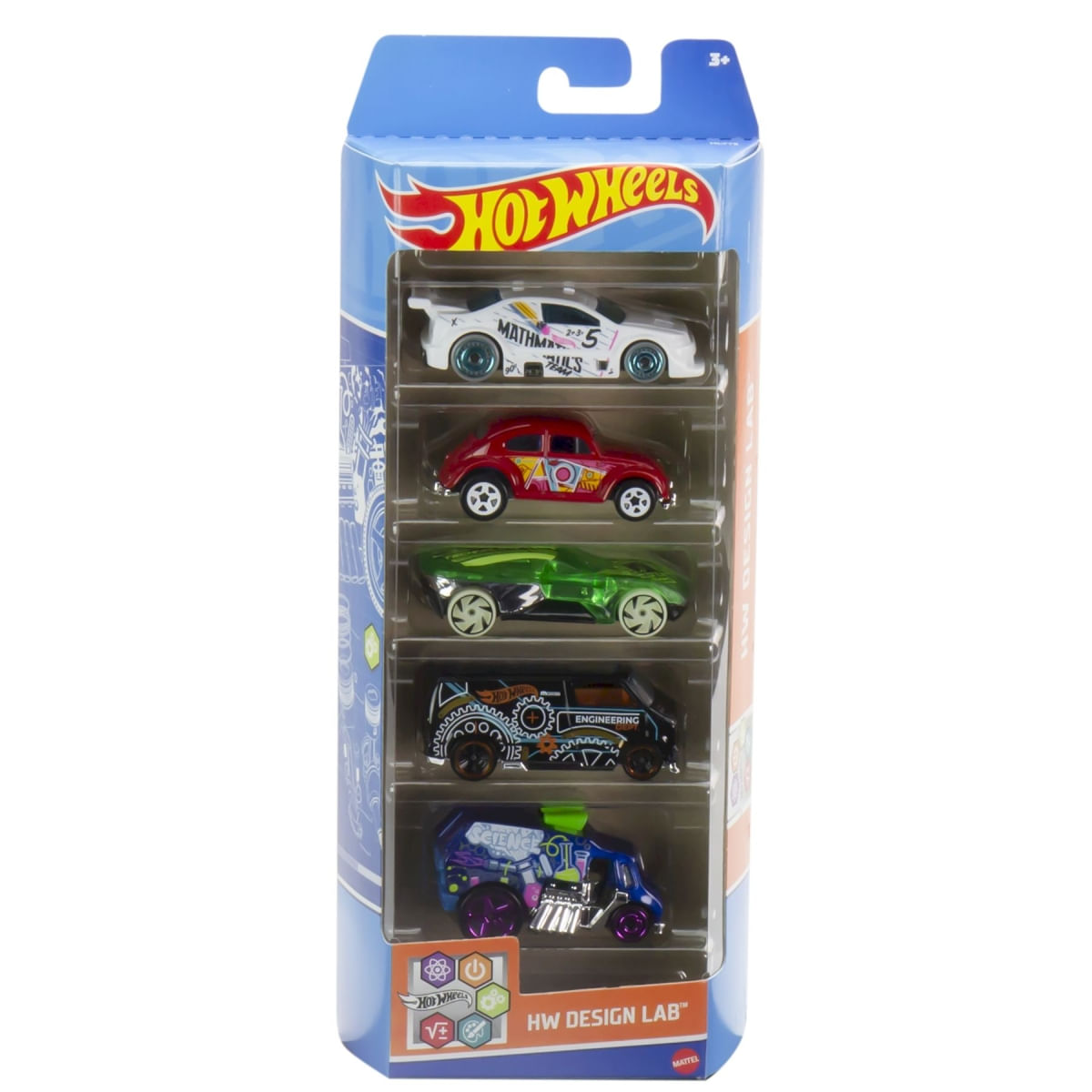 5 Pack HW Design Lab 2023 - 1/64 - Hot Wheels