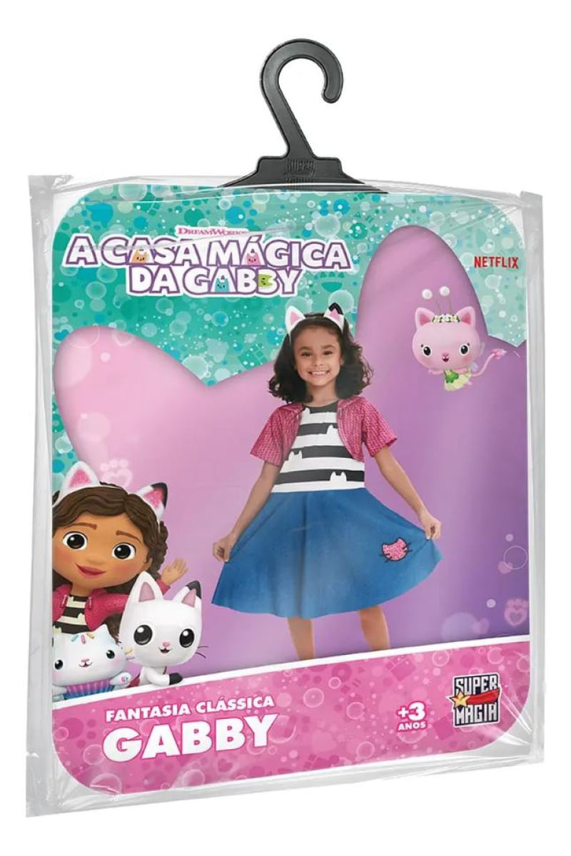 Fantasia Gabby Clássica Com Tiara G Novabrink - 6677