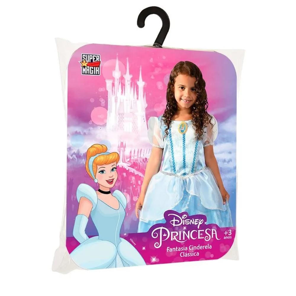 Fantasia Cinderela Clássica Disney M Novabrink - 6831