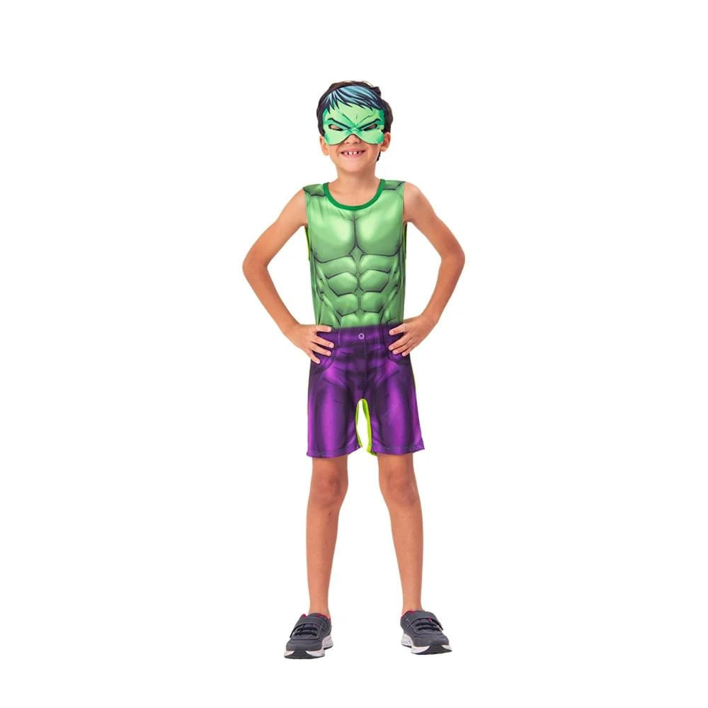 Fantasia Hulk Pop Com Máscara P Novabrink - 7484