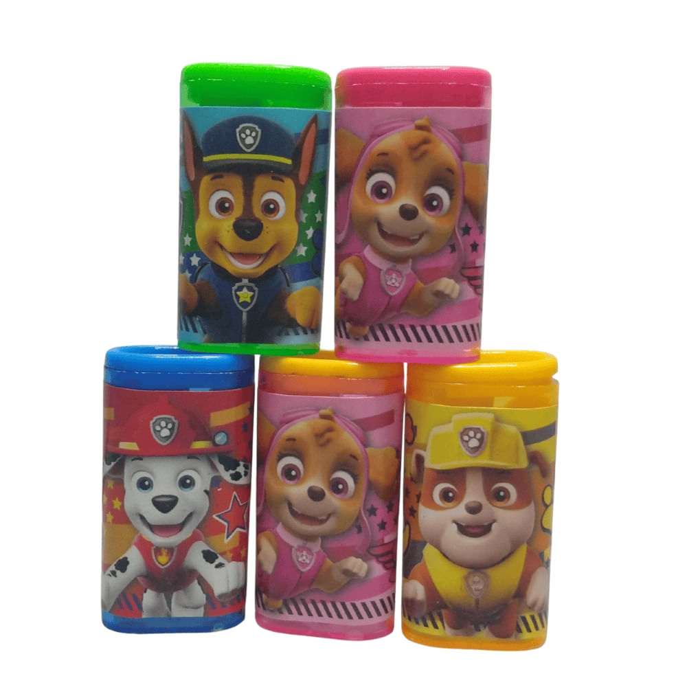 Kit 5 Apontadores Infantis Coloridos de Cachorrinhos