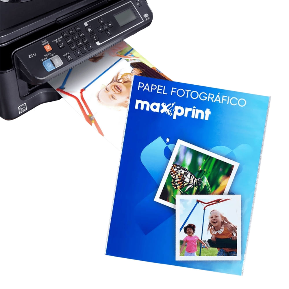 Papel Fotográfico Sublimático A4 100G 50 Folhas Maxprint