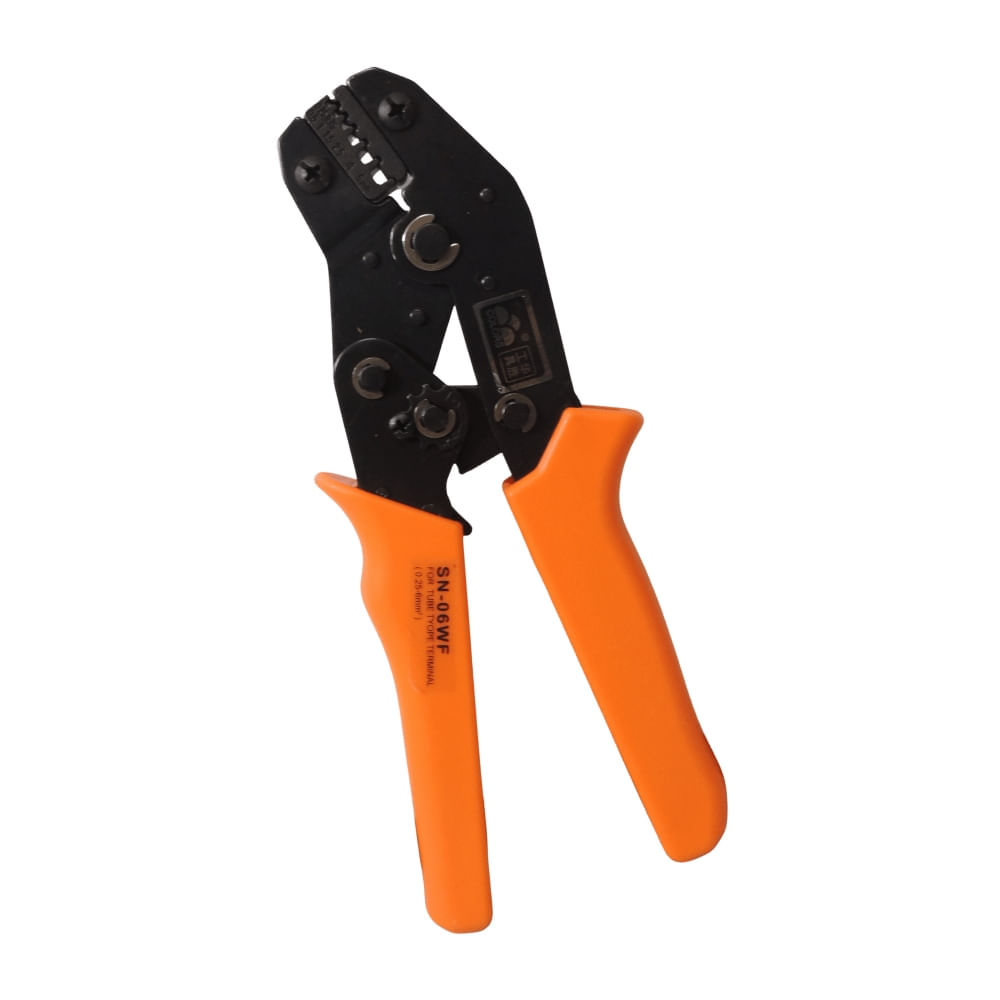 Alicate para Crimpagem Fio SN-06WF 0.25 - 6mm² Cor Laranja