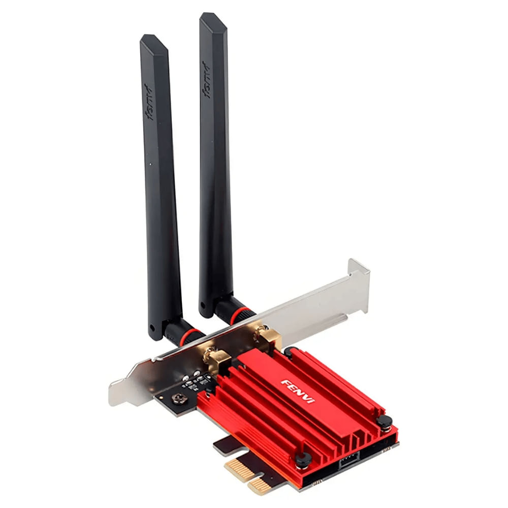 Adaptador AXE5400 PCI-e Wifi 6e Bluetooth 5.3 2 Antenas Wireless