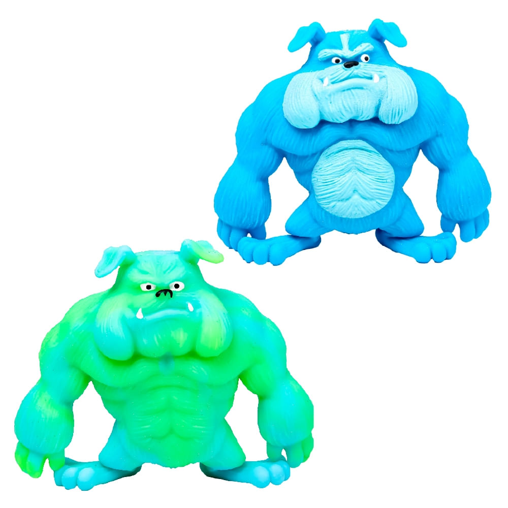 SQUISHY CACHORRO BULLDOG CORES SORTIDAS - DM BRASIL