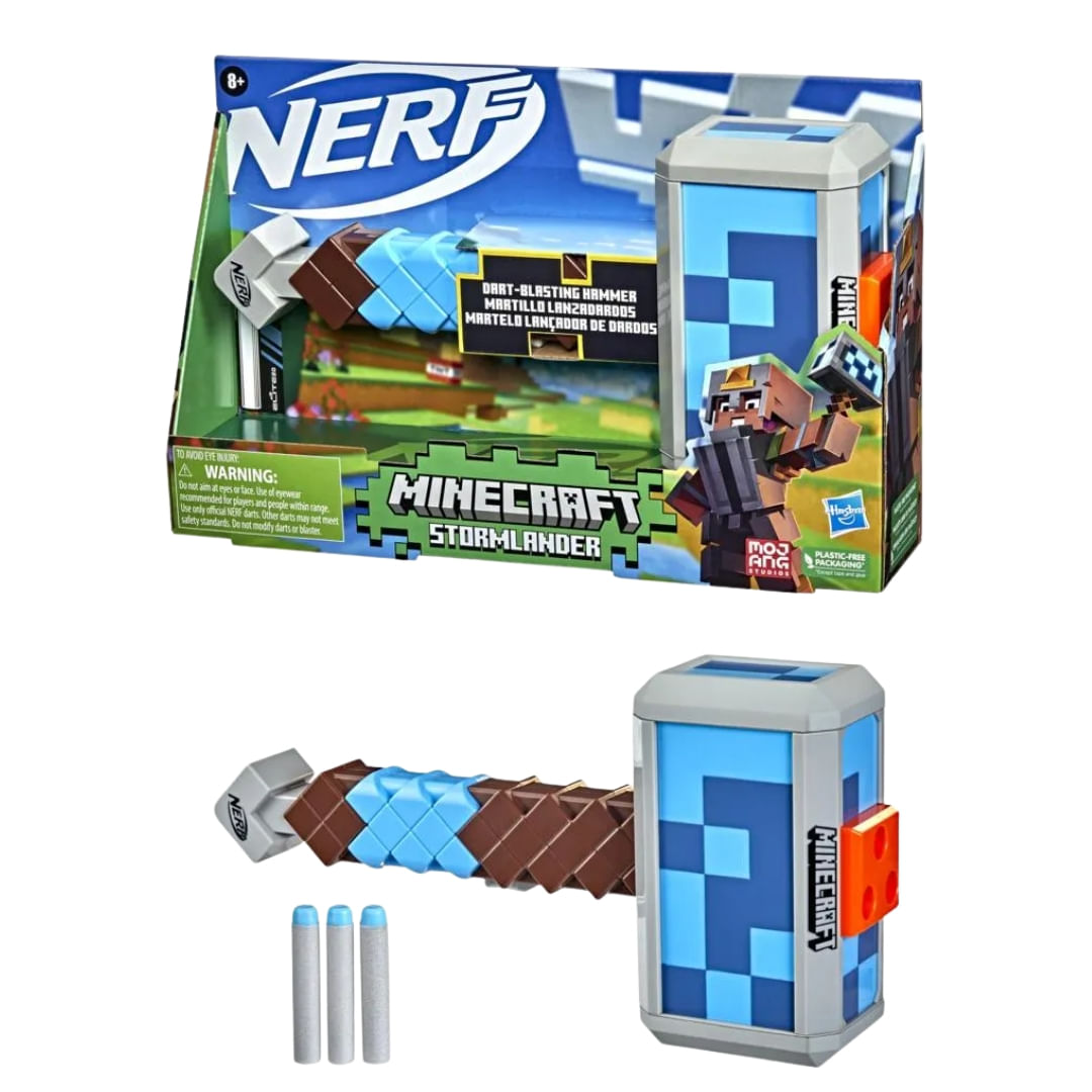 Martelo Lançador de Dardos Minecraft Hasbro Original 1Magnus