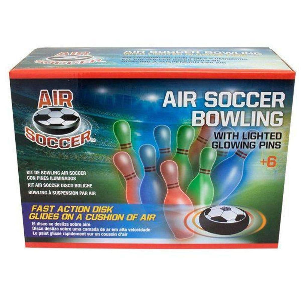Kit Boliche Futebol e Magia 8684 com Pinos Iluminados LED e Disco 9CM