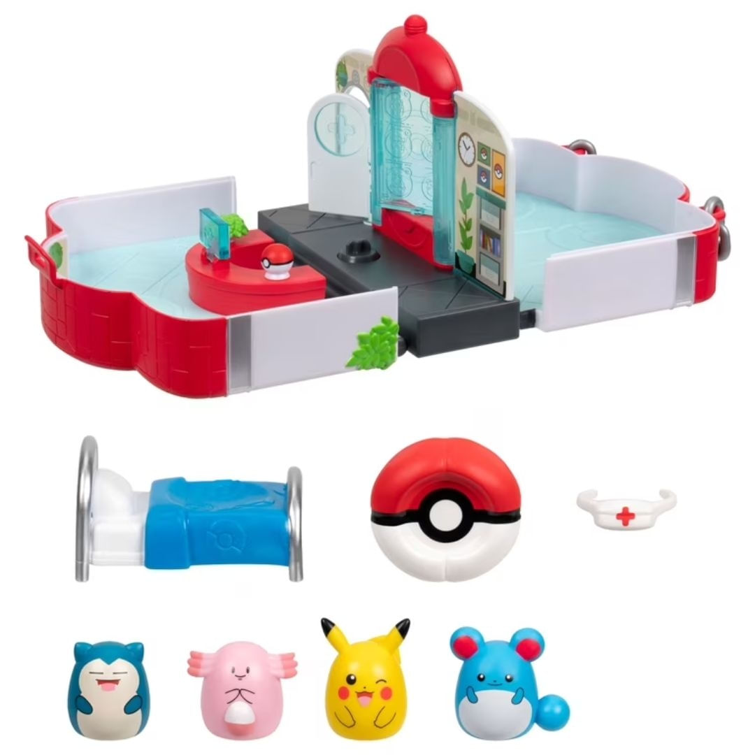 Squish A Longs Pokemon Center Playset Sunny 5035