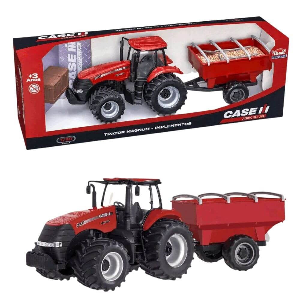 Trator Case Magnum 340 Graneleiro - Usual Brinquedos