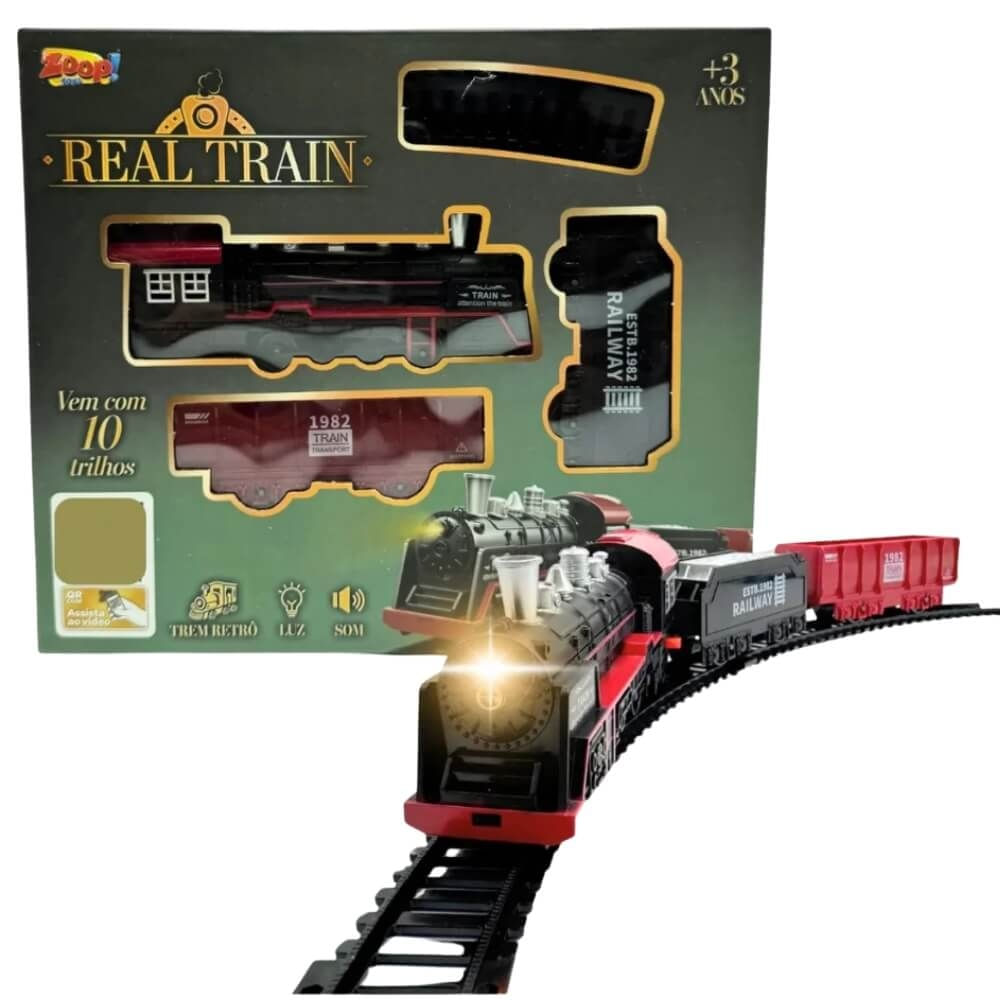 Brinquedo Trem Eletrico Kit - Zoop Toys