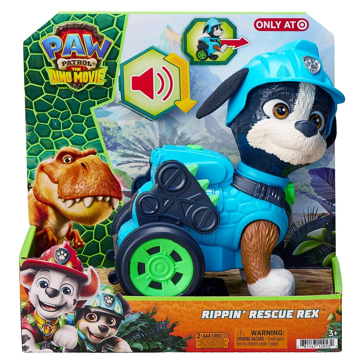Boneco Rex com Som - Patrulha Canina: Uma Aventura Dino