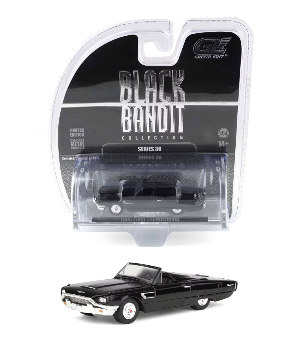 1965 Ford Thunderbird - Black Bandit Series - 1/64 - Greenlight