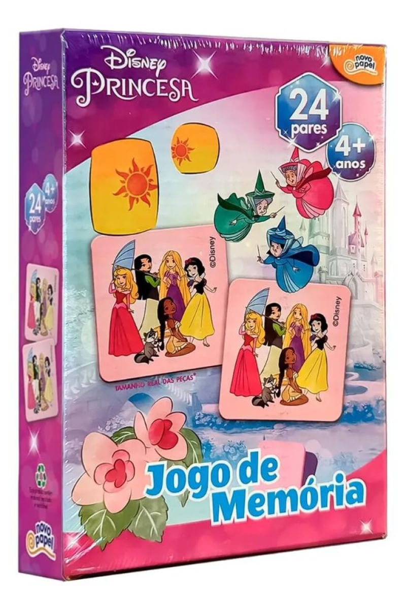 Jogo De Memória Princesas 24 Pares Toyster - 8010