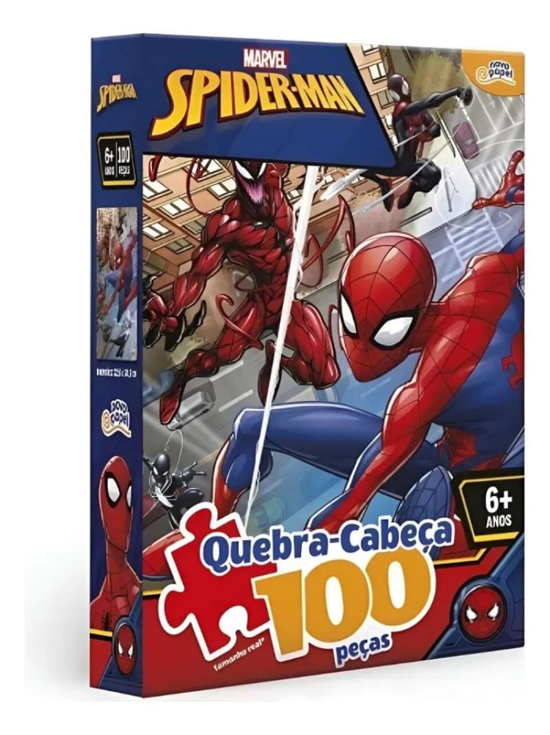 Quebra Cabeça Homem Aranha 100 Peças Toyster - 8013