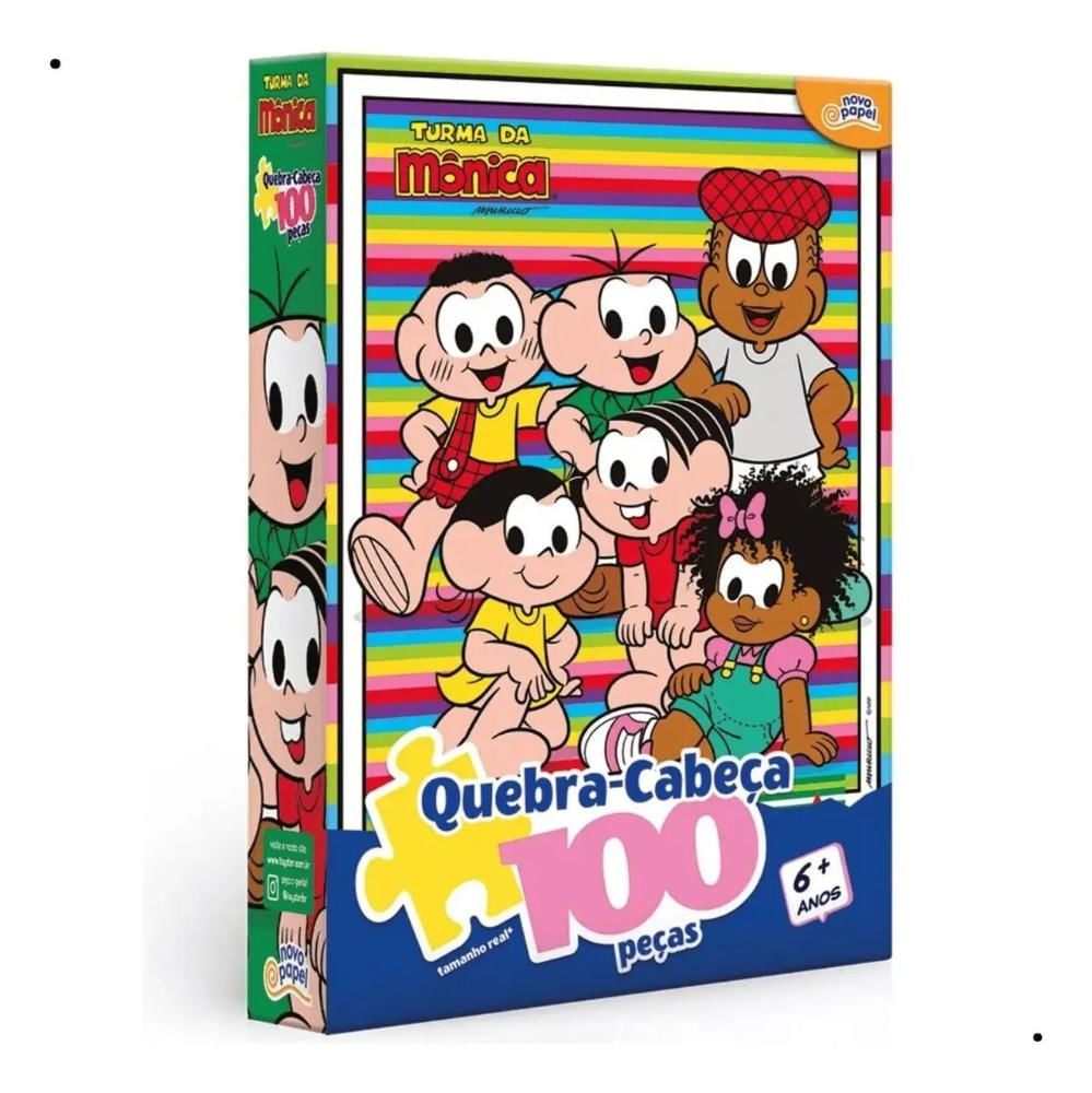Quebra Cabeça Turma Da Monica 100 Peças Toyster - 8097