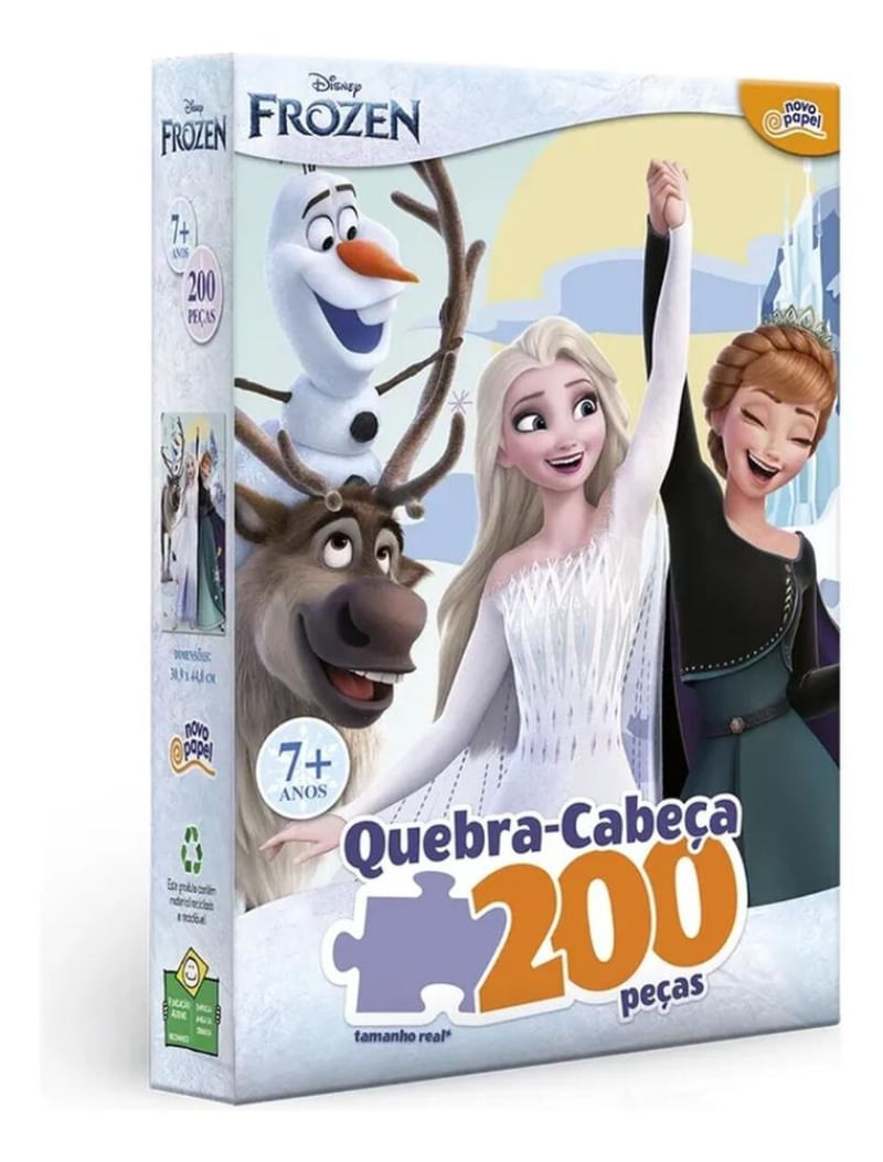 Quebra Cabeça Frozen 200 Peças Toyster - 8033