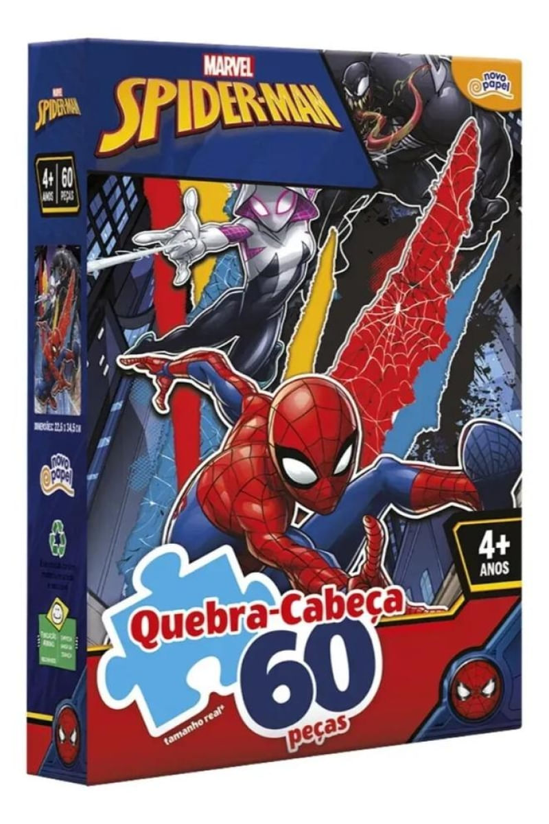 Quebra Cabeça Homem Aranha 60 Peças Toyster - 8012
