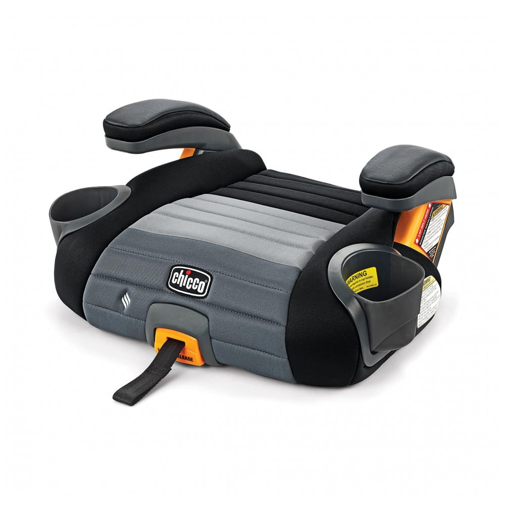 Assento Elevador sem Encosto Chicco GoFit ClearTex Plus Preto com Conectores ISOFIX 18,1 a 49,9 kg
