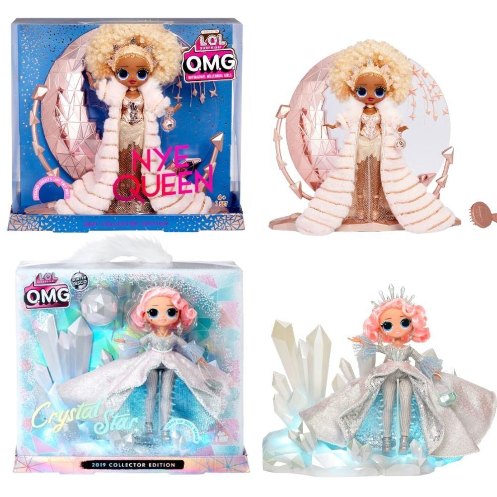 Kit Boneca LOL Surprise! OMG Crystal Star + OMG NYE Queen