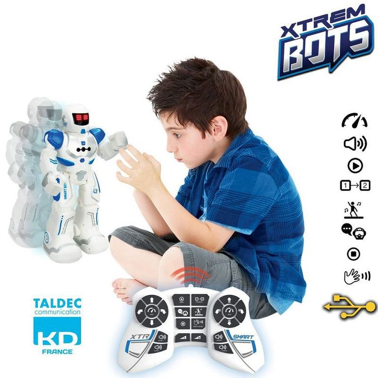 Dinossauro Robô Xtrem Bots Controle Remoto e Som - Fun