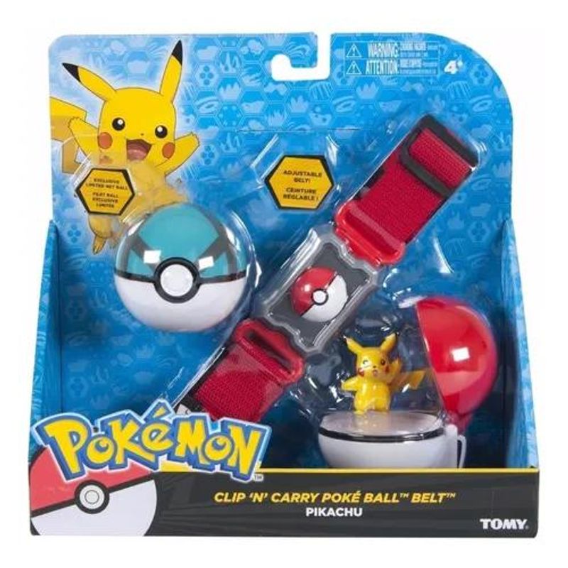 Pokemon - Kit De Ação Cinto Com 2 Pokebolas E Personagem - S - Ri