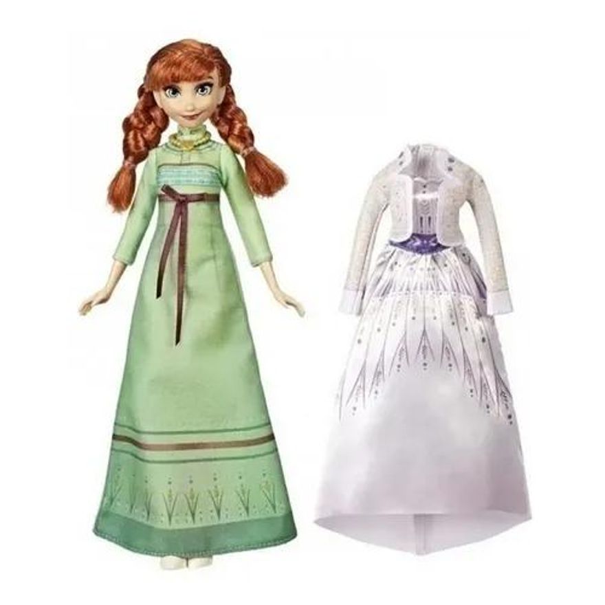 Boneca Frozen 2 Disney Anna Troca De Roupa 2 Vestido Ri Happy Brinquedos - jogo no roblox que muda de roupa