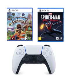 Kit-de-Jogos-PS5---Spider-Man-e-Sackboy-com-Controle-Sem-Fio---Sony