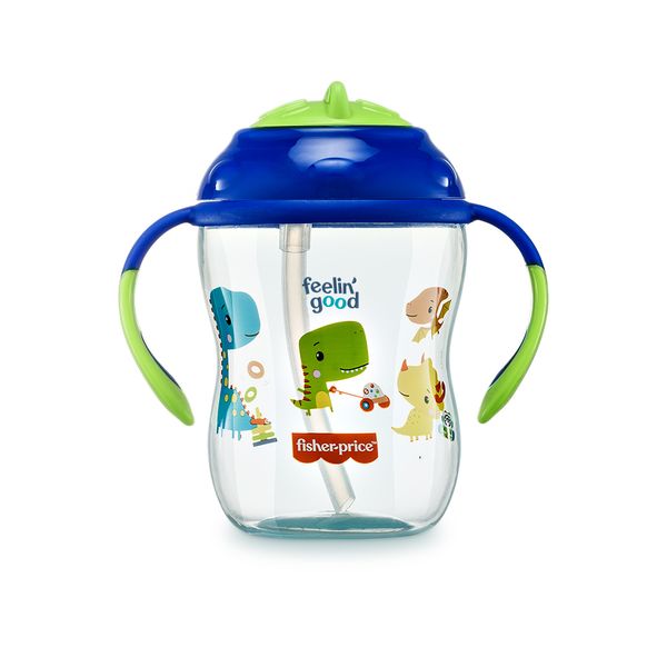 Copo De Treinamento Com Canudo - Azul Blueberry - Fisher-Price - Multikids