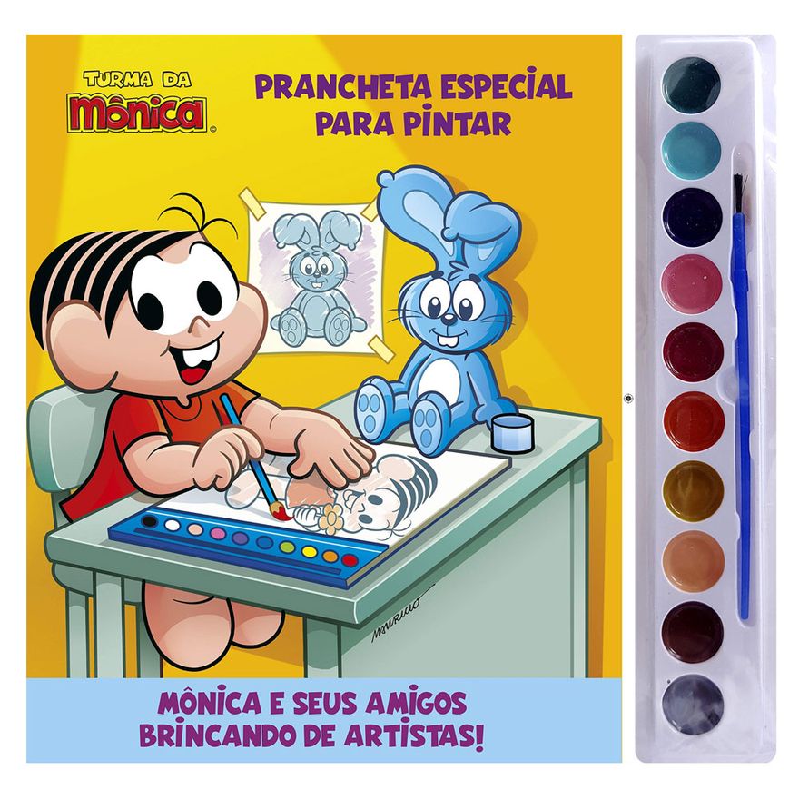 Livro Aquarela Infantil da Turma da Mônica - Catavento