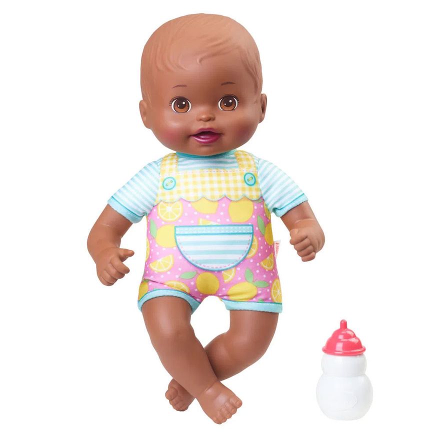Boneca-Bebe---Little-Mommy---Recem-Nascido---Bebe-faz-Xixi---Macacao-Estampado---Frutas-Citricas---Mattel_Frente