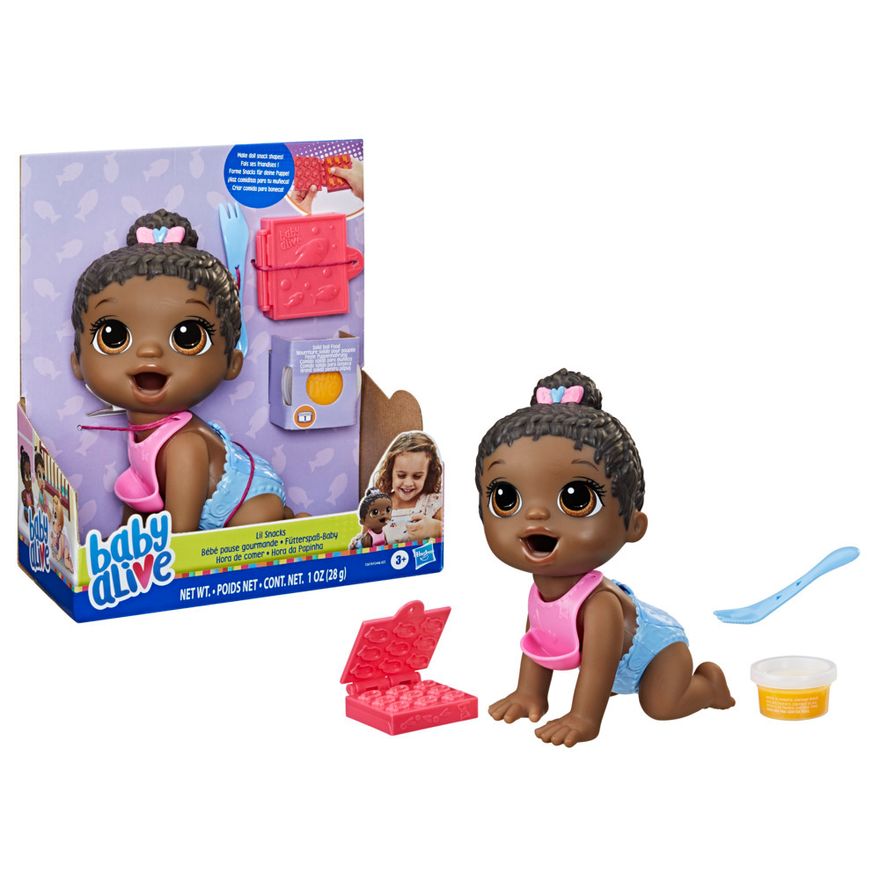 Boneca Baby Alive Hora Da Papinha Negra Cm F2619 Hasbro Ri Happy Brinquedos