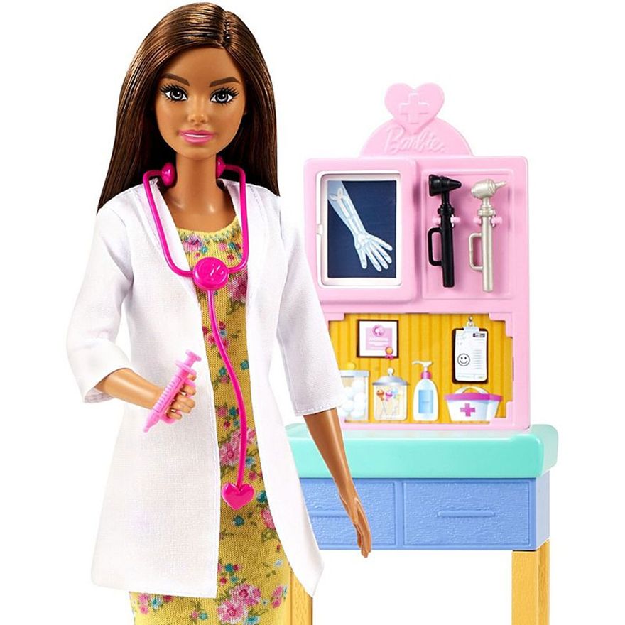 Boneca Barbie Conjunto de Jogos Infantil Médicos Pediatra - Chic Outlet -  Economize com estilo!