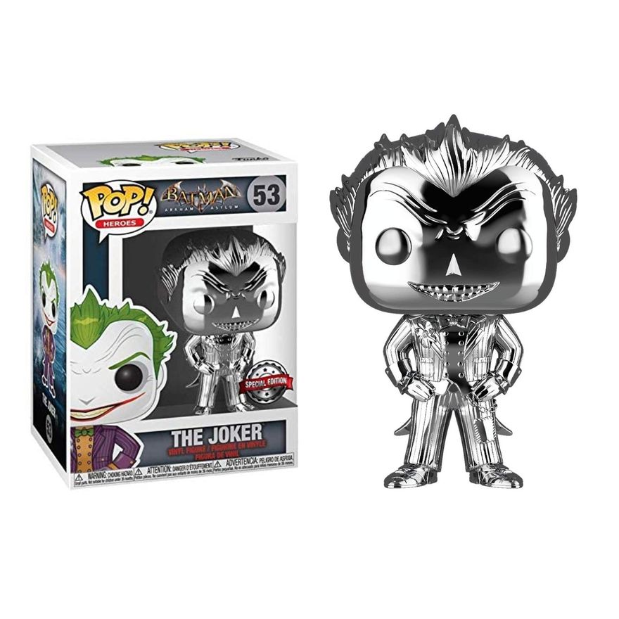 Batman Arkham The Joker 53 Chrome Funko Pop Ri Happy Brinquedos