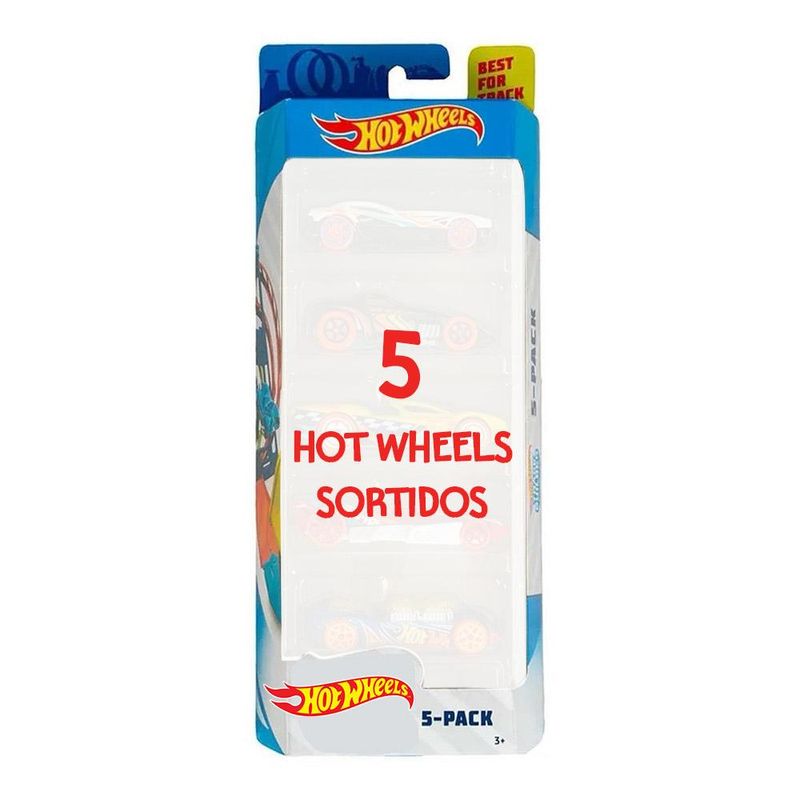 Carrinhos - Hot Wheels - Pacote com 5 Carros - Sortidos - Mattel - Ri Happy