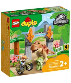 LEGO-Duplo---Jurassic-World---Fuga-dos-Dinossauros-T-Rex-e-Triceratops---10939-0