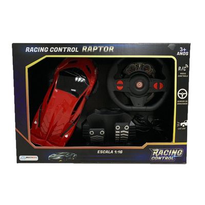 Carrinho-de-Controle-Remoto---Racing-Control-Raptor---1-16---Multikids---Vermelho-0