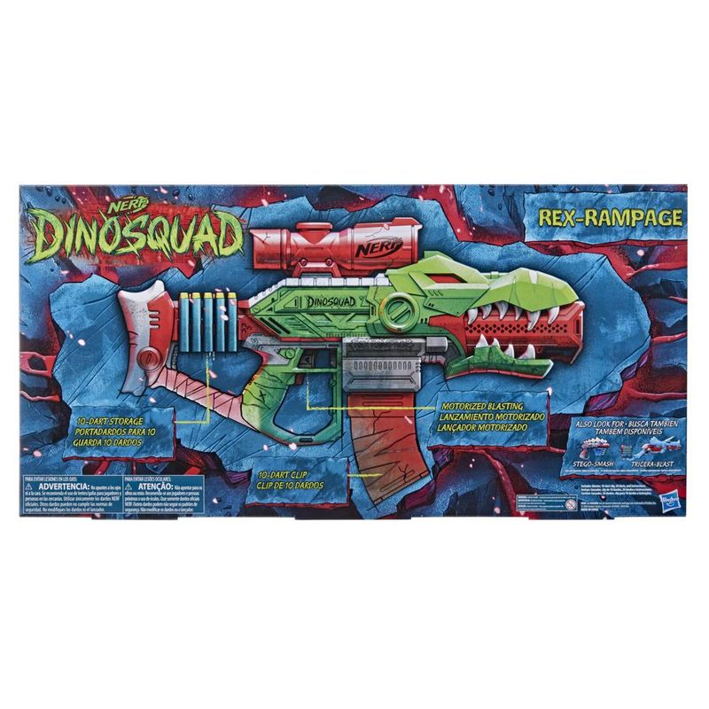 Lançador - Dardos Nerf - Dinosquad - Rex-Rampage - com 20 Dardos - Hasbro -  PBKIDS Mobile
