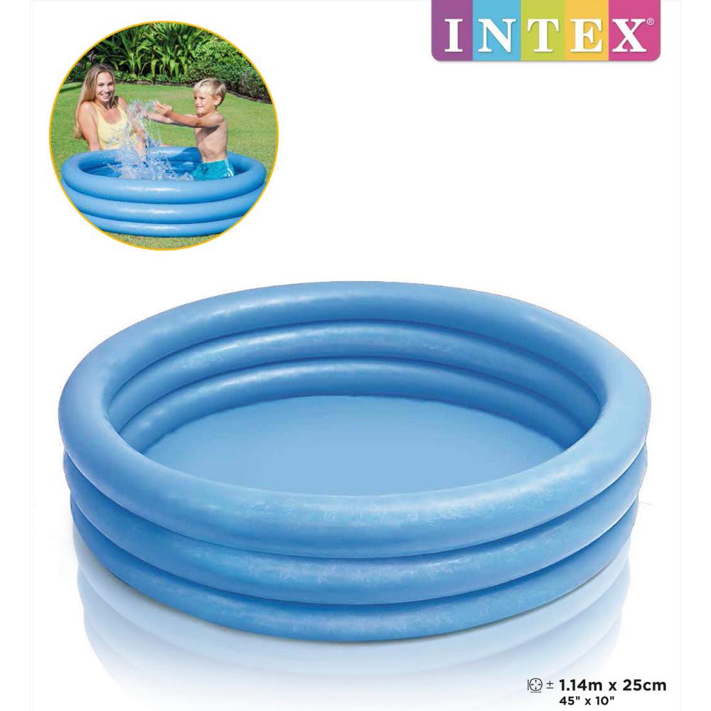 Descubra como ensinar um bebê a nadar e quais são as recomendações! 2 Piscina Inflavel Infantil Azul 156L Intex New Toys 0